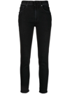 DONDUP HIGH-WAISTED CROPPED SKINNY JEANS