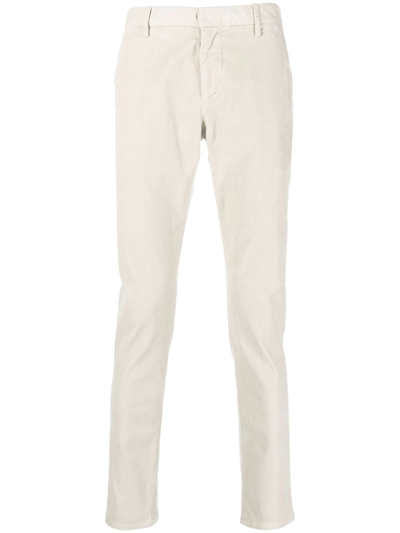 Dondup Slim Straight-leg Chino Trousers In Lievito