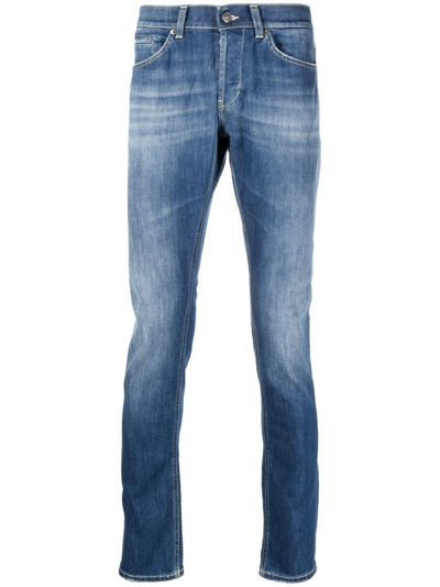 Dondup Low-rise Straight-leg Jeans In Blau