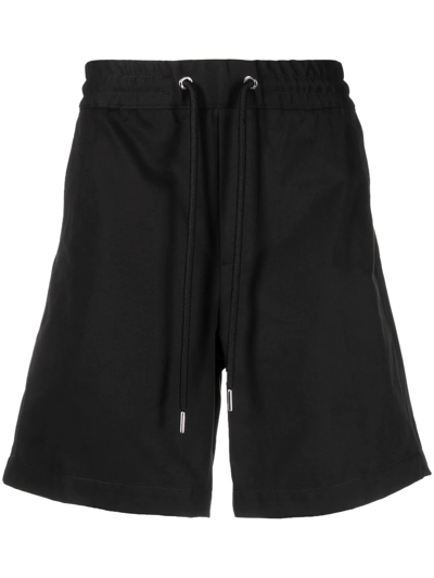 Moncler Drawstring-waist Shorts In Black