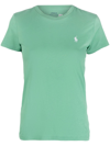 Polo Ralph Lauren Embroidered-logo Short-sleeve T-shirt In Grün