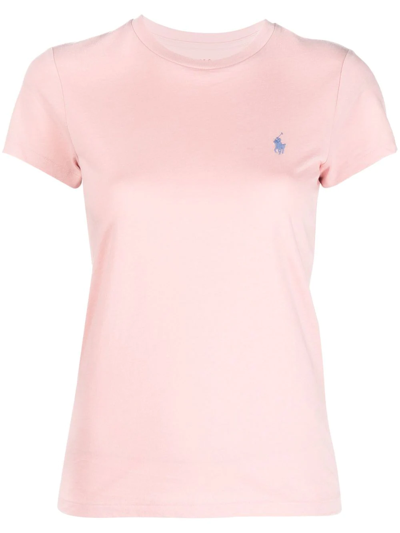 Polo Ralph Lauren T-shirt With Pony Embroidery In Pink