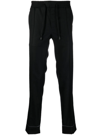 Brioni Straight-leg Trousers In Black