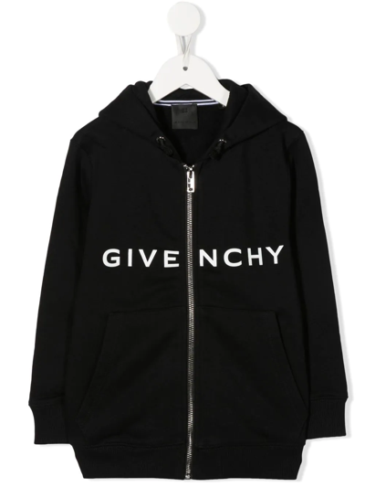 Givenchy Long Sleeve Hoodie In Black