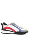 Dsquared2 Legend 551 Mix Leather Low-top Sneakers In White