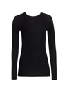 Atm Anthony Thomas Melillo Rib-knit Top In Black