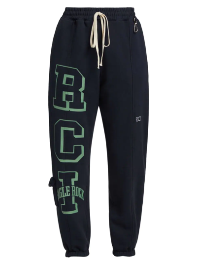 Reese Cooper Two Steps Forward Eagle Rock Sweatpants In Navy Blue