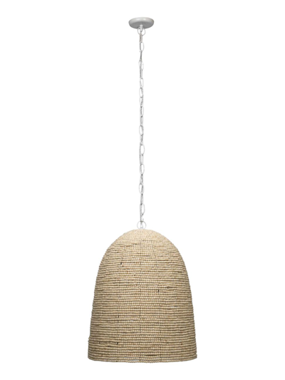 Jamie Young Co. Contemporary Waterfront Pendant In Cream Natural