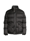 Alexander Mcqueen Nylon Puffer Coat In Black White