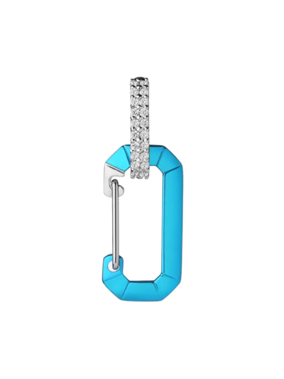 Eéra Women's Chiara 18k White Gold, Sterling Silver, & Diamond Small Drop Earring In Pink