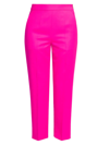 Agnona Mid-rise Straight-leg Ankle Pants In Fuchsia