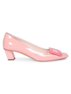 Roger Vivier Women's Belle Vivier Patent Leather Pumps In Aurora Azalea