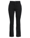 Department 5 Woman Pants Black Size 27 Cotton, Elastane