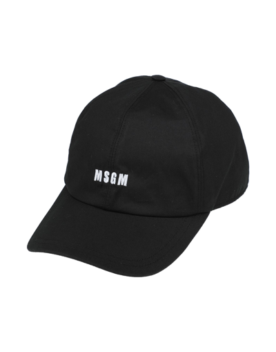 Msgm Hats In Black