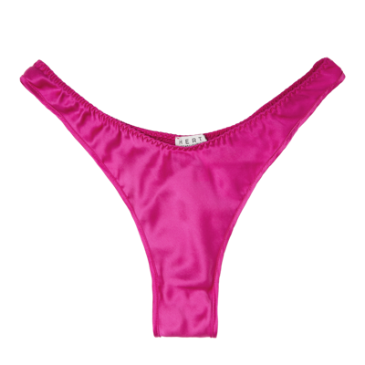 Herth Jude Gots Organic Silk High Cut Leg Panties In Pink