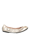 Tod's Ballet Flats In Platinum