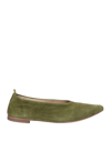 Preventi Ballet Flats In Military Green