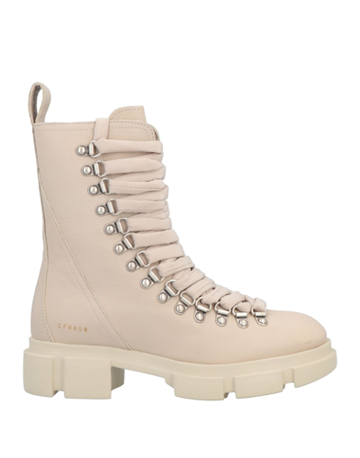 Copenhagen Ankle Boots In Beige