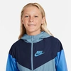 Nike Kids'  Boys' Sportswear Windrunner Jacket In Worn Blue/midnight Navy/university Blue/university Blue