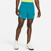 Nike Men's Court Dri-fit Adv Rafa Tennis Shorts In Bright Spruce/atomic Green/white