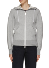 Sacai Kapuzenjacke Aus Einem Baumwollgemisch In Grey