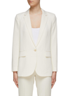Theory Single Breasted Button-fastened Blazer In Neutral