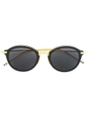 THOM BROWNE ROUND FRAME SUNGLASSES,TB110A11810149