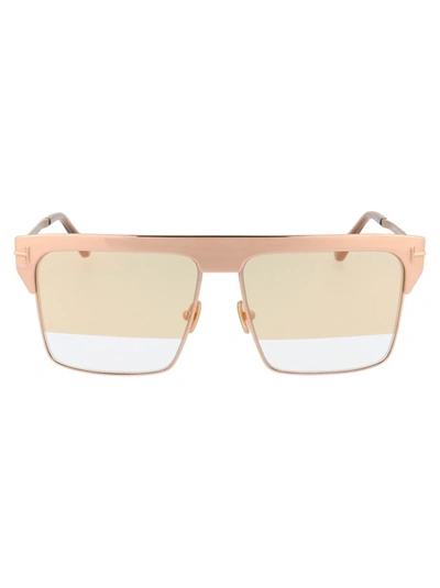 Tom Ford West Sunglasses In 33z Rose Gold