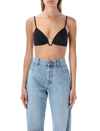 Gauge81 Parras Triangle Stretch-linen Bralette In Black