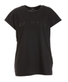 Balmain Studded-logo Short-sleeve T-shirt In Black