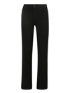 7 For All Mankind Roxanne Mid-waist Skinny Jeans In Black