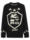 ETRO JACQUARD JERSEY WITH HERALDIC COAT OF ARMS