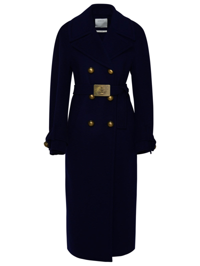 コート Sportmax Cappotto Midi In Lana Sportmax Cappotto Maine In Lana In Navy | ModeSens
