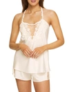 Flora Nikrooz Showstopper Charmeuse Cami Pajama Set In Ivory