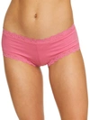 Hanky Panky Cotton With A Conscience Boyshort In Chateau Rose
