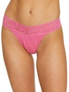 Hanky Panky Supima Cotton Original Rise Thong In Chateau Rose