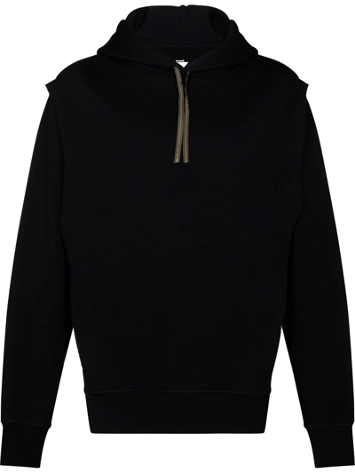 Acronym Organic Cotton Hooded Sweatshirt In Black
