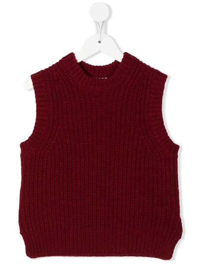 Molo Gilberte V-neck Sweater In Red