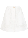 3.1 Phillip Lim Broderie Anglaise Cotton Utility Shorts In White