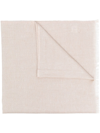 Brunello Cucinelli Shimmer Fringed Scarf In Neutrals