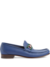 Gucci Slip-on Horsebit Loafers In Blue