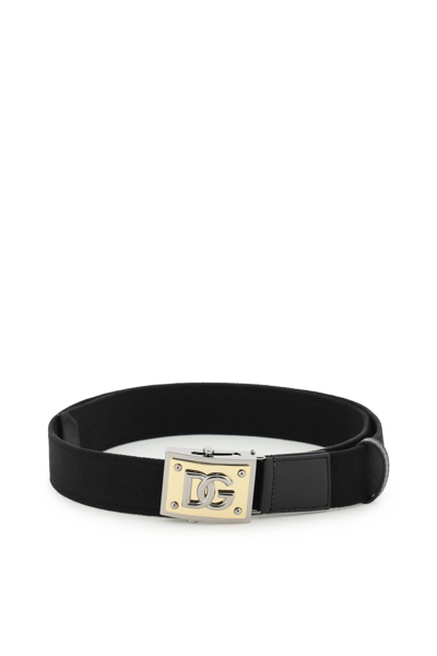 Dolce & Gabbana Belt With Buckle In Black