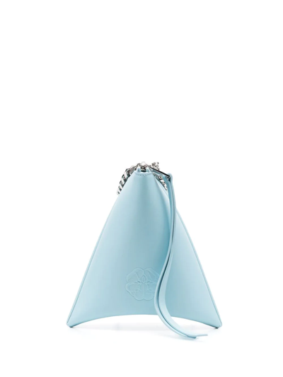 Alexander Mcqueen The Curve Tote Bag In Blue