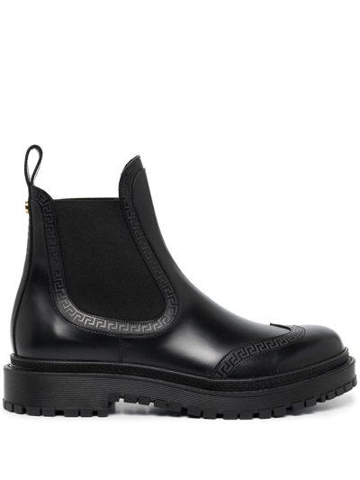 Versace Embossed Chunky Chelsea Boot In New