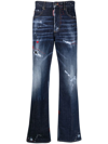 DSQUARED2 DISTRESSED BOOTCUT JEANS