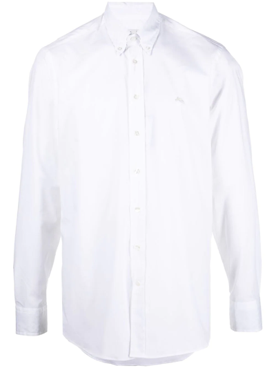 Etro Button-down Fitted Shirt In White