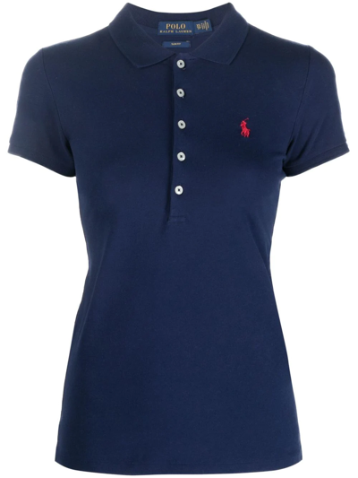 POLO RALPH LAUREN JULIE LOGO-EMBROIDERED POLO SHIRT