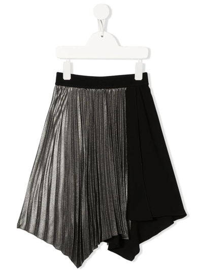 Givenchy Kids' Black And Gray Skirt Girl In Nero