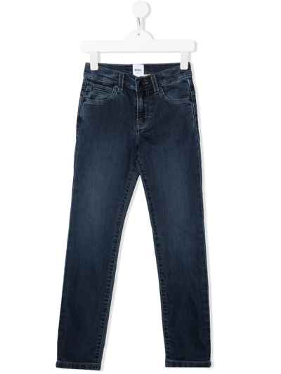 Bosswear Kids' Straight-leg Denim Jeans In Blue