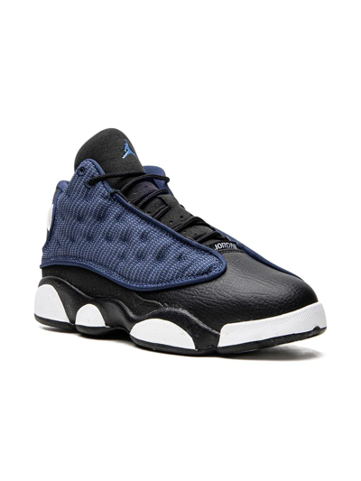 Jordan Kids' Air  13 Retro "brave Blue" Sneakers In Navy/black/white